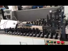 Дно машины бумажного мешка одиночного листа квадратное с верхней картой video