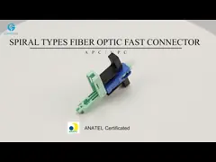 Spiral Types SC/APC Fiber Optic Fast Connector Quick Assembly Single Mode