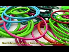 Изготовленные на заказ резиновые кольца Aflas уплотнения AS568/FVMQ/FFKM/FKM video