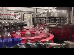 3 в 1 автоматическим разлитый по бутылкам стеклом покрывать запечатывания производственной линии сока моя заполняя video