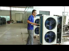 Размораживать LCD тепловых насосов источника воздуха Copeland бассейна вертикальный video