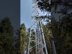 China Q345 Steel Tube Grounding Towers For Lightning Protection supplier