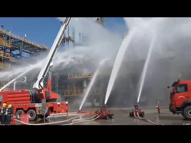 TOPSKY fire fighting robots joined Beijing fire brigade fire extinguishing service