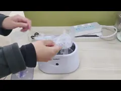 Ультразвуковой уборщик ювелирных изделий & Eyewear дозора таймера цифров уборщика, уборщик Earing video