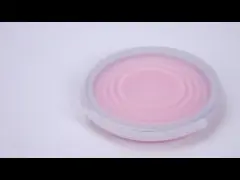 портативная ультра тонкая гибкая чашка складчатости силикона 270ml video