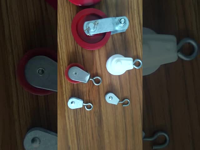 Nylon 4.5cm Plastic Rope Pulley For Poultry Chicken House Drinking System