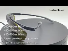 CE защитных стекол глаза лазера двойника 532-650nm аттестованный со случаем для красных и УЛЬТРАФИОЛЕТОВЫХ лазеров video