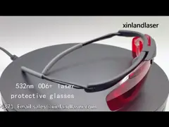 стекла предохранения от лазера EN207 изумленных взглядов лазера самое лучшее 532nm OD6+ зеленые для техника лазера video