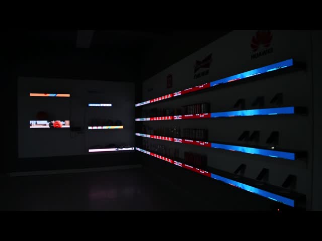 Aluminum 1R1G1B 600nits COB 1.25 Shelf LED Display 15W