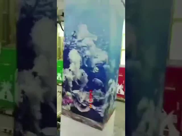 Big Screen 90-246v Intelligent Lifting 2880dpi Vertical Wall Printer