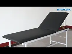 Two Section General Examination Bed Black Color For Medical Office