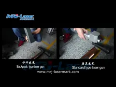 Different laser gun for fiber laser cleaning