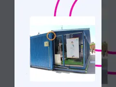 Orange 20gp Prefabricated Modern Container House Exhibition