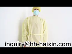 China FDA Disposable Lab Coats , Long Sleeves Disposable Hospital Scrubs supplier