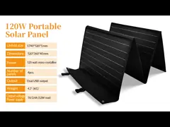 120W Monocrystalline Solar Panel For Laptop, Phone Charging