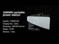1000Wh генератор иона лития электростанции 80000mAh video