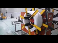 Баловать голову машины замотки трубы LDPE 6 когтей двойную video