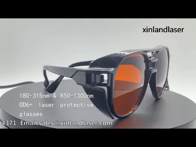 532nm-1064nmレーザーの証拠の遠赤外線保護ガラスの安全 ビデオ