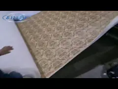 Обжатие ткани полиэстера свертывает вверх тюфяк кровати весны bonnell катушки video