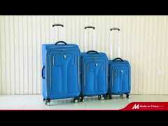 материальная облегченная сумка багажа 1680d+PU устанавливает с колесами полета video