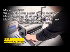 Multifunctional 3/1 Book Binding Punching Machine