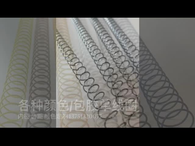 7/8 гальванизировать спираль металла свертывает спиралью позвоночники вязки для книги катушки лист петли видео