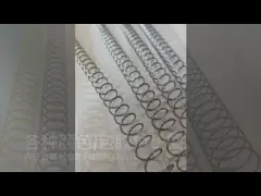 7/8 гальванизировать спираль металла свертывает спиралью позвоночники вязки для книги катушки лист петли video