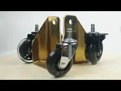 PU стержня кольца сжатия 3 дюймов мягкий катит прозрачное шарнирное соединение затыкает в рицинусах стула офиса video