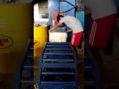 древесина 4500kg 17.5kw 25kg/Bale брея Baler для деревянной брея линии prouction video