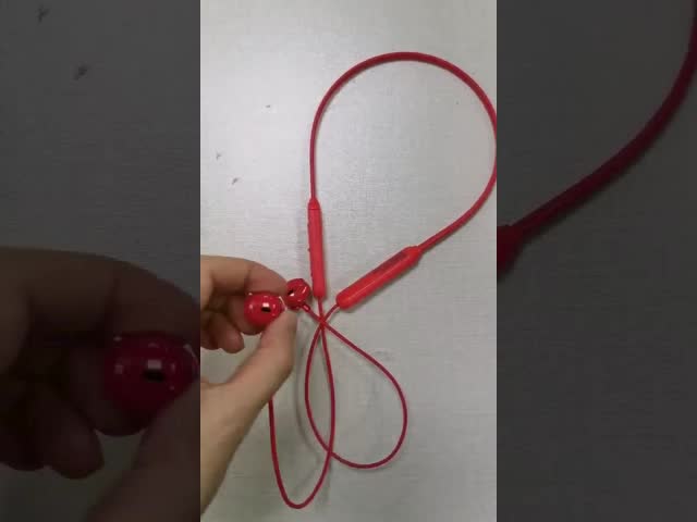 Black Red Sport 120mAh Wireless Neckband Earbud Headset