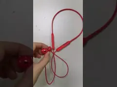 Black Red Sport 120mAh Wireless Neckband Earbud Headset video