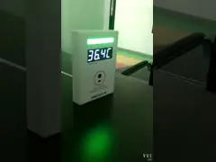 Коробка быстрого ультракрасного термометра измеряя с Пол-стоять для измерять температуры тела video