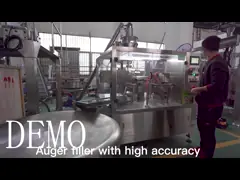 Роторная машина упаковки Doypack для сумки Premade пшеничной муки стирального порошка 1kg video