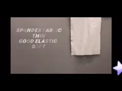 Путь нейлона 4 протягивает 3 ткань куртки раковины ткани простирания DWR лайкра слоя супер мягкую video