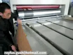 Принтер Slotter Flexo высокой эффективности умирает печатание цвета 4 резца 3 video