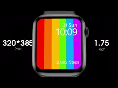 Дозор W26 дюйма HD IPS IP67 водоустойчивый Bluetooth MTK2502D 1,75 умный video