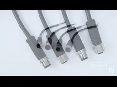 СИД 2pins M12 поворачивая PA66 водоустойчивый круговой соединитель IP68 video