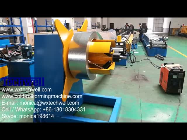 Roller Shutter Door Guide Rail Track Roll Forming Machine to Algeria