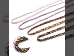 Подгонянный Drawstring шнура полиэстера 5mm заплел веревочку video