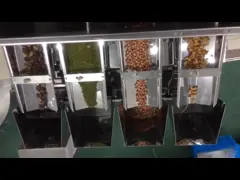 Машина упаковки Weigher главного риса соли сахара гайки 4 линейная с Stepper мотором video