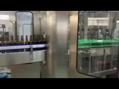 Машина завалки бутылки молока стекла крышки кроны 340mm сбалансировала давление video