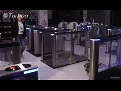 Pedestrian Office Entrance Gate Optical Swing Gate Turnstiles With RFID Card Reader