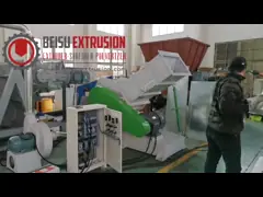 PE PP PVC 450Kg/H пускает машину по трубам точильщика с лезвием SKD-11 video