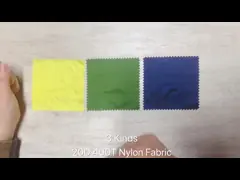 Ткань нейлона сопротивления носки мягкая, Бреатабле ПУ 380Т покрыла ткань нейлона video