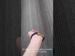 Зарядные кабели браслета размера SH20 2.4A 1meters PU кожаные мини video