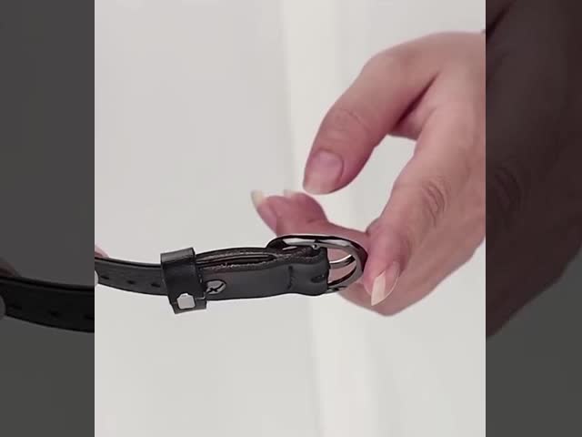 Пояс разделения отверстий 130cm круглой пряжки полный кожаный для пальто видео