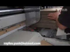 Коробка Ffg делая складчатость резца плашки Slotter принтера Flexo клея связывать последовательно video