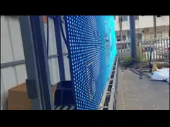 Гигантский занавес дисплея СИД на открытом воздухе рекламы здания рекламируя Испанию СМД3535 video