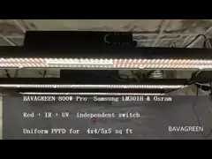 2080umol/s 5x5ft LM301H LED Grow Light 660nm 800w SAA Full Spectrum