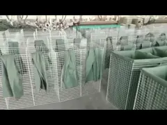 Тяжелым барьер покрытый цинком защитительный сварил ячеистую сеть Gabion video